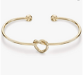 Forever Love Knot Infinity Yellow Gold Bracelet